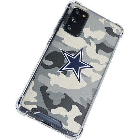 NFL Dallas Cowboys Camo Galaxy S20 FE Clear Case